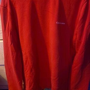Plain red calvin Klein crewneck